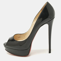Christian Louboutin: Чёрные босоножки 