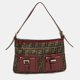 Fendi: Красная сумка  Zucca