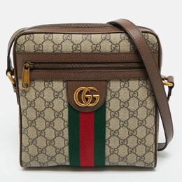 Gucci: Бежевая сумка  GG Supreme