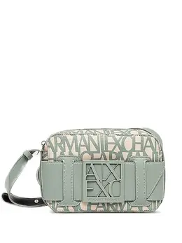 Armani Exchange: Зелёная сумка 