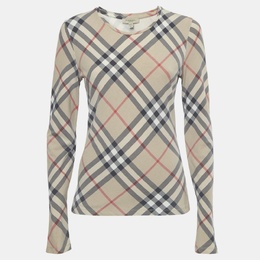 Burberry: Бежевый топ 