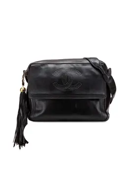 CHANEL Pre-Owned: Чёрная сумка через плечо 