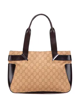Gucci Pre-Owned: Коричневая сумка-шоппер 