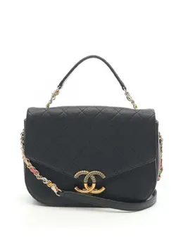 CHANEL Pre-Owned: Чёрная сумка 