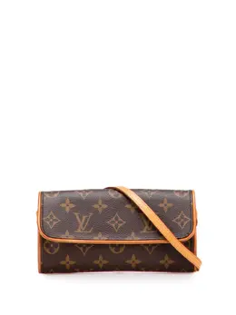 Louis Vuitton Pre-Owned: Коричневая сумка через плечо 