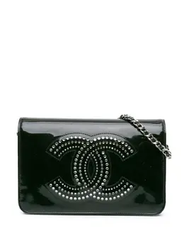 CHANEL Pre-Owned: Чёрный кошелёк 