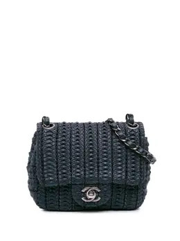 CHANEL Pre-Owned: Голубая сумка через плечо 