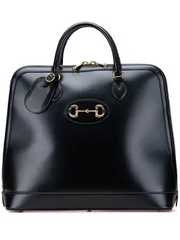 Gucci Pre-Owned: Чёрная спортивная сумка 