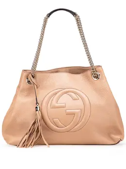Gucci Pre-Owned: Коричневая сумка-шоппер 