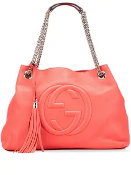 Gucci Pre-Owned: Серебристая сумка-шоппер 