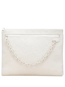 Louis Vuitton Pre-Owned: Белый клатч 