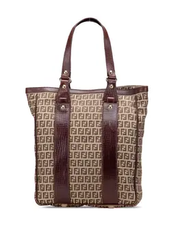 Fendi Pre-Owned: Коричневая сумка-шоппер 