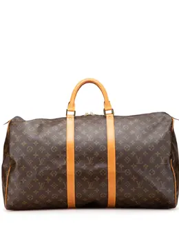 Louis Vuitton Pre-Owned: Коричневая дорожная сумка 