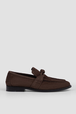 Bottega Veneta: Тёмные туфли 