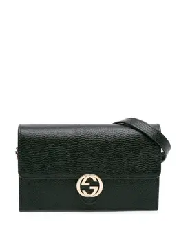 Gucci Pre-Owned: Чёрный кошелёк 