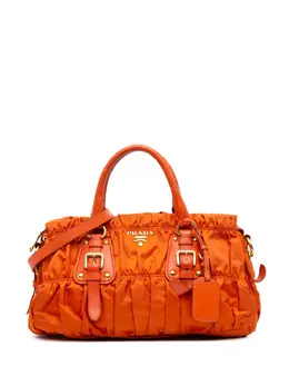Prada Pre-Owned: Оранжевая сумка 
