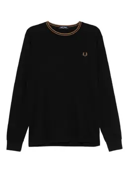 Fred Perry: Чёрная футболка  Twin Tipped
