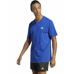 adidas: Синяя футболка  Essentials