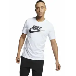 NIKE: Белая футболка  NSW
