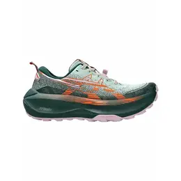 ASICS: Зелёные кроссовки 