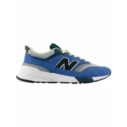 New Balance: Синие кроссовки 
