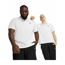 PUMA: Белое поло  Ess