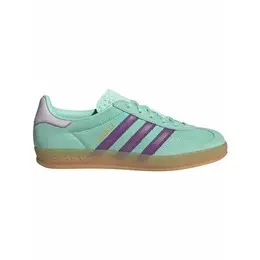 adidas: Зелёные кроссовки  Gazelle Indoor