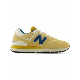 New Balance: Жёлтые кроссовки  574