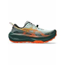 ASICS: Зелёные кроссовки 