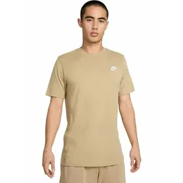 NIKE: Бежевая футболка  Club