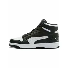 PUMA: Чёрные кеды  Rebound LayUp
