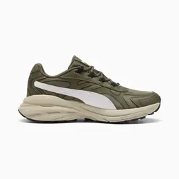 PUMA: Кроссовки цвета хаки 