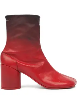 MM6 Maison Margiela: Красные ботинки 
