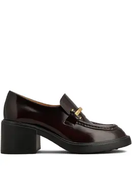 Tod's: Бордовые лоферы 