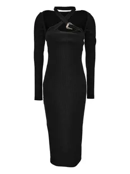Versace Jeans Couture: Чёрное платье 