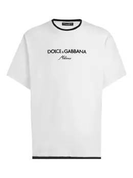 Dolce & Gabbana: Белая футболка  T