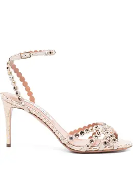 Aquazzura: Бежевые сандалии  Tequila