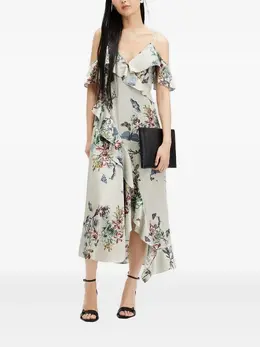AllSaints: Платье с оборками 