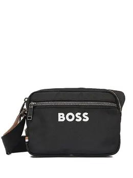 BOSS: Чёрная поясная сумка 