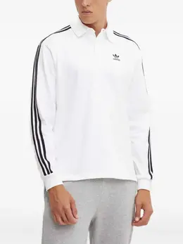 adidas: Белое поло  Adicolor