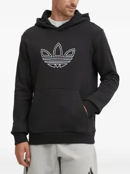 adidas: Чёрная толстовка 