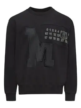 MM6 Maison Margiela: Чёрный свитшот 