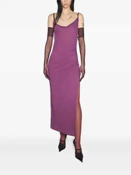 Mugler: Платье миди 