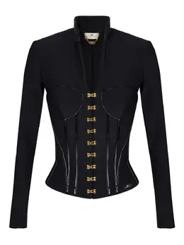 Elisabetta Franchi: Чёрная куртка 