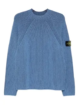 Stone Island: Голубой свитер 