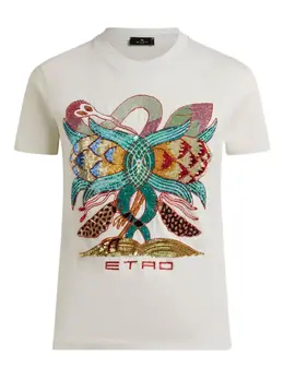 ETRO: Футболка с растительным принтом 