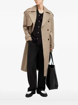 AllSaints: Двубортный плащ 