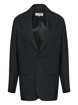 MM6 Maison Margiela: Чёрный жакет 
