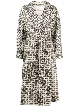 Max Mara: Пальто с принтом 