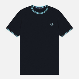 Fred Perry: Синяя футболка  Twin Tipped